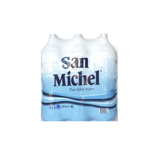 SAN MICHEL TABLE WATER. 2 LT. 6 PACKETS OF 6 BOTTLES – 36 BOTTLES IN TOTAL