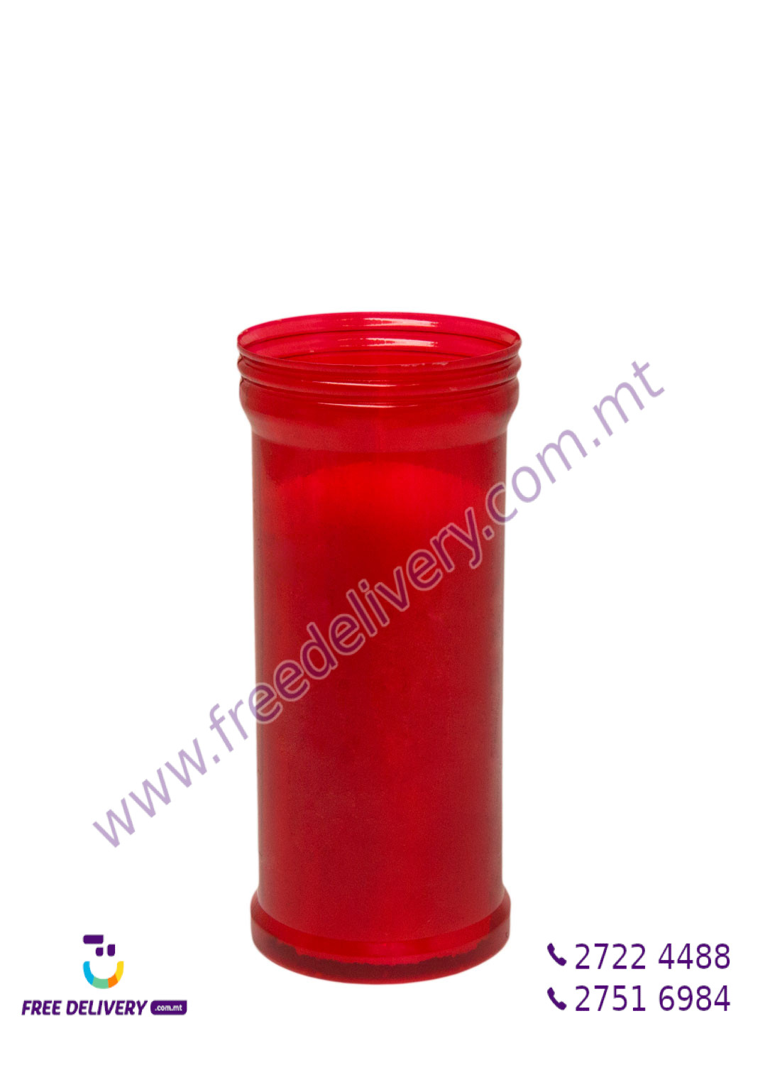 2 DAY RED CANDLE. VM010195