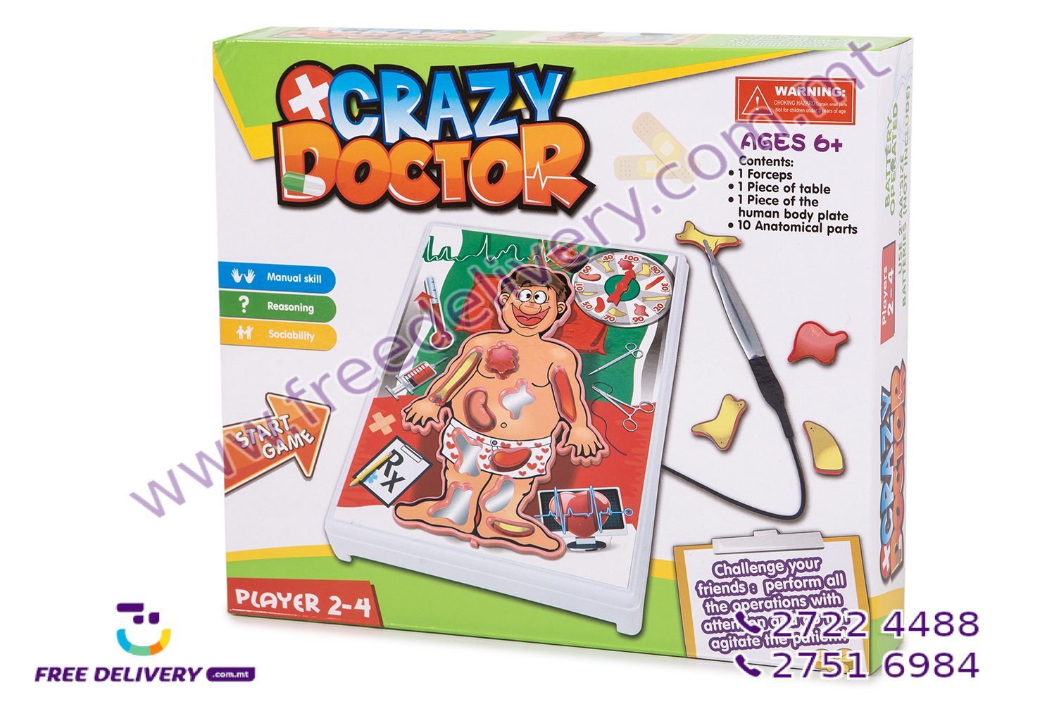 CRAZY DOCTOR BOARD GAME (AGE 6+) – TO350084